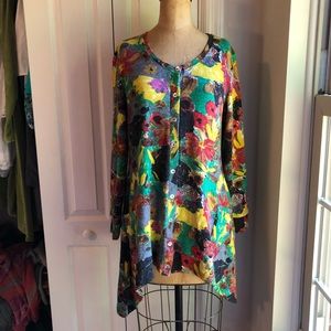 Merchant floral multicolor  dress/long sweater